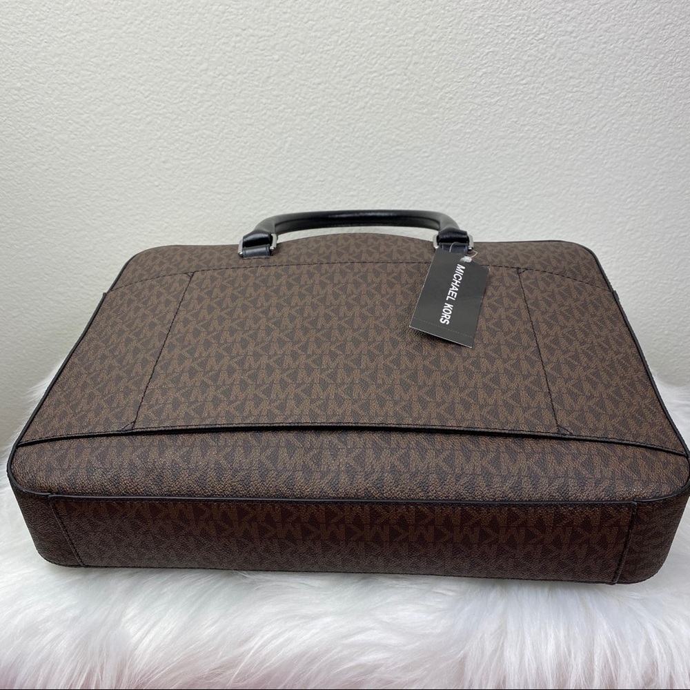 MICHAEL KORS HARRISON FRONT ZIP BRIEFCASE - Picture 6 of 8